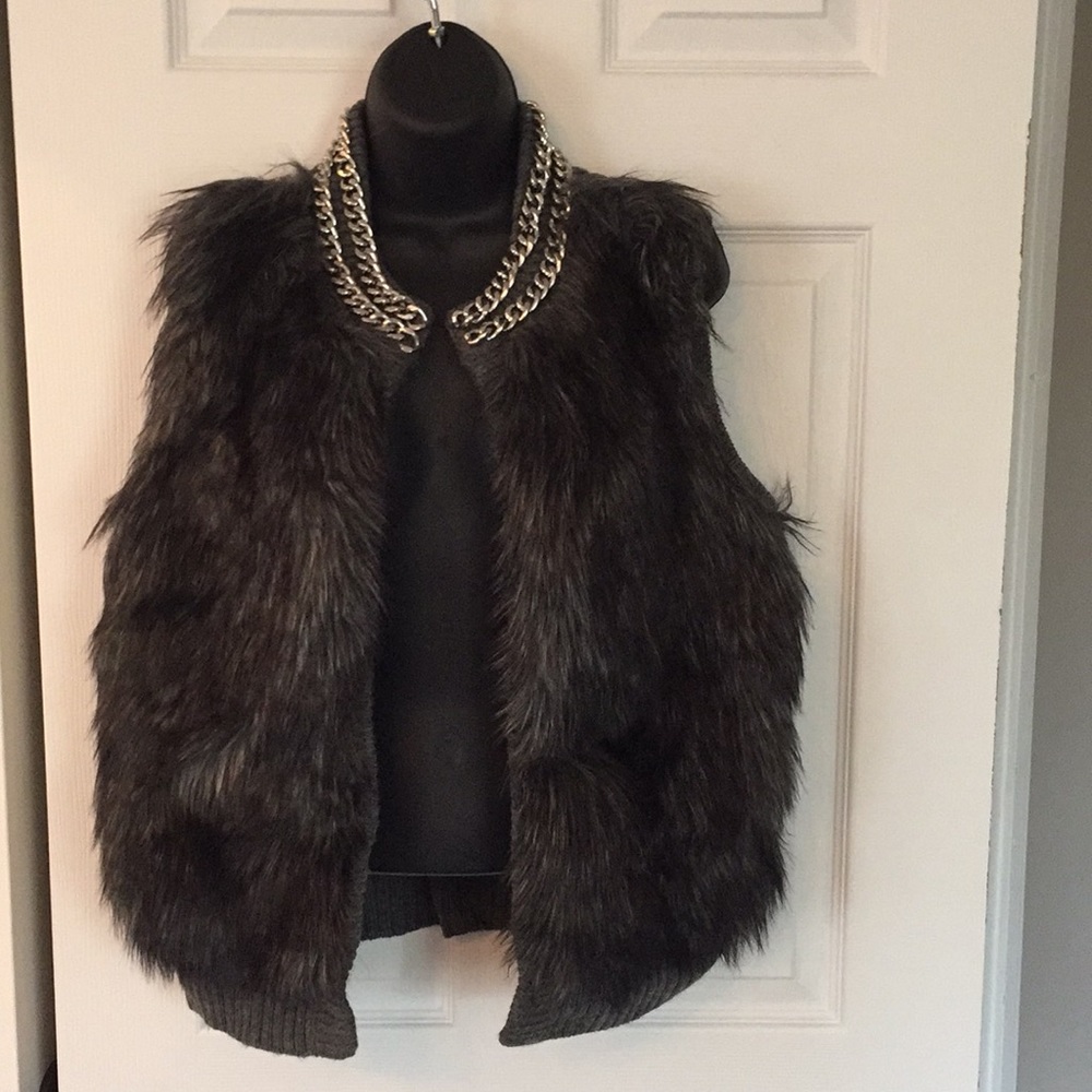 Michael kors faux fur vest